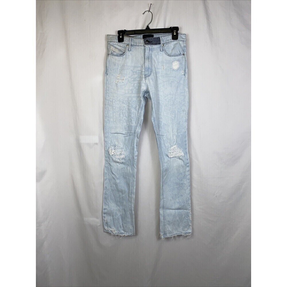 RTA Mens Bryant Distressed Light Wash Jean Size 30